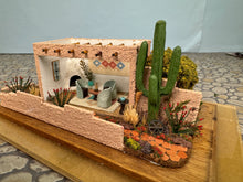Load image into Gallery viewer, Dollhouse Miniature ~Vintage Artisan Handmade 1:144 Scale Southwestern House