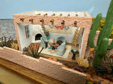 Load image into Gallery viewer, Dollhouse Miniature ~Vintage Artisan Handmade 1:144 Scale Southwestern House