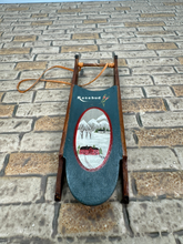 Load image into Gallery viewer, Artisan Janet Bailey Signed OOAK Handpainted Wooden Sled