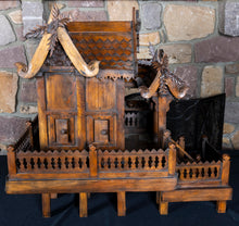 Load image into Gallery viewer, Asian Wooden Dollhouse