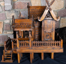 Load image into Gallery viewer, Asian Wooden Dollhouse