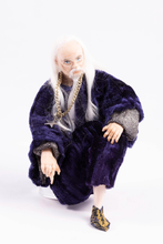 Load image into Gallery viewer, Wizard Doll by Fern Vasi - Kneeling Position on Book Prop