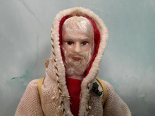 Load image into Gallery viewer, Artisan Handmade Hand Painted Porcelain Santa Doll With Toy Backpack