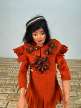Load image into Gallery viewer, Artisan Handmade Porcelain Native American Girl Doll