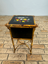 Load image into Gallery viewer, Vintage Artisan CYR Handmade Hand Painted Metal Opening Storage Table Made In England