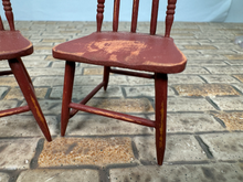 Load image into Gallery viewer, Vintage 2002 Artisan Handmade Signed Pair Of Rustic Chairs