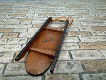 Load image into Gallery viewer, Artisan Janet Bailey Signed OOAK Handpainted Wooden Sled