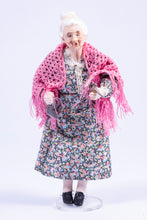 Load image into Gallery viewer, Hand Sculpted Older Woman Doll with Bird