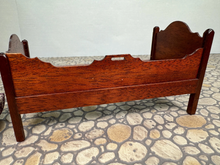 Load image into Gallery viewer, Vintage Artisan Paul Ki-kydd - Escutcheon Handmade Wooden Daybed With Mattress England UK