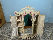 Load image into Gallery viewer, Dollhouse Miniature ~  Artisan Handmade Decorated Women's Wardrobe