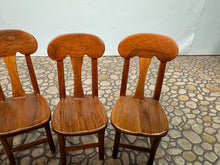 Load image into Gallery viewer, Dollhouse Miniature ~ Vintage 1976 Artisan Altridge Signed Handmade 5 Piece Kitchen Table & Chairs Set