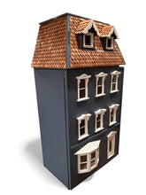 Load image into Gallery viewer, Blue Townhouse Front Opening Dollhouse