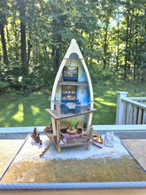 Load image into Gallery viewer, Dollhouse Miniature ~ 1:24 Scale, Decorated Boat Nautical Roombox Display