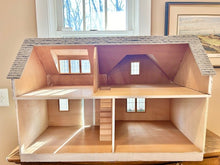 Load image into Gallery viewer, Cream Painted Mid Century Modern Dollhouse ~ 4 Rooms
