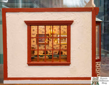 Load image into Gallery viewer, Dollhouse Miniatures ~ Billiards & Poker Decorated Roombox