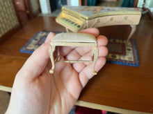 Load image into Gallery viewer, Dollhouse Miniatures ~ Florence Magee 1998 Painted Grand Piano & Bench with Cherubs