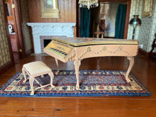 Load image into Gallery viewer, Florence Magee 1998 Painted Grand Piano & Bench with Cherubs