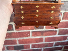 Load image into Gallery viewer, Dollhouse Miniatures ~ Roger Gutheil 2003 Wooden Mirrored Open Shelf with Drawers