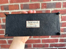 Load image into Gallery viewer, Dollhouse Miniature ~ Desirée Lafuente 2010 Artisan Made Leather & Brown Velvet Sofa Couch with Pillows Living Room