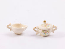 Load image into Gallery viewer, Dollhouse Miniature ~ Signed RA Porcelain 24 Piece Dinner Service - Beautiful
