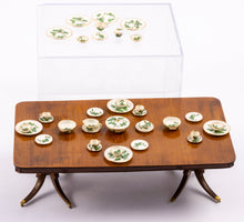Load image into Gallery viewer, Dollhouse Miniature ~ Signed Marie Friedman Porcelain 38 Piece Asian Decorated Dinner Service - Beautiful
