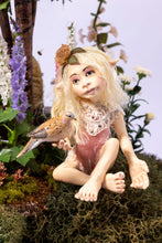 Load image into Gallery viewer, Dollhouse Miniature ~ Todd Krueger Elf Under Beautiful Tree in Dome