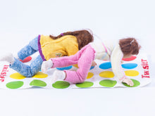 Load image into Gallery viewer, Dollhouse Miniature ~ TWO! Hand Sculpted Young Girls Playing Twister