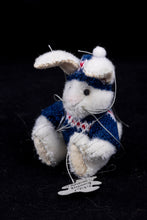 Load image into Gallery viewer, Dollhouse Miniature ~ Mary Bures Fluffy Snow Bunny Rabbit, Adorable Handmade Toy