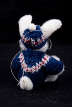 Load image into Gallery viewer, Dollhouse Miniature ~ Mary Bures Fluffy Snow Bunny Rabbit, Adorable Handmade Toy