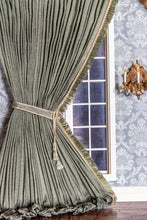 Load image into Gallery viewer, Dollhouse Miniature ~ Lawbre Undecorated Roombox with Jim Pounder Lighting & Lilli Ann Hamilton Drapery - From Lee Lefkowitz Estate