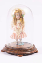 Load image into Gallery viewer, Dollhouse Miniature ~ Tiny Doll in Glass Dome,  From Lee Lefkowitz Collection