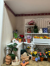 Load image into Gallery viewer, Dollhouse Miniature ~ Flower Shop Picture Frame Room Box Display with Plexiglass Front
