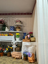 Load image into Gallery viewer, Dollhouse Miniature ~ Flower Shop Picture Frame Room Box Display with Plexiglass Front