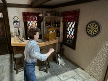 Load image into Gallery viewer, Dollhouse Miniature ~ Artisan Judy Biggs Handmade OOAK The Red Lion English Pub Fully Finished And Furnished