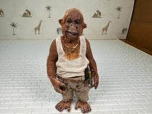 Load image into Gallery viewer, Dollhouse Miniature ~ Artisan Todd Krueger Construction Worker Oragutan Dressed Primate