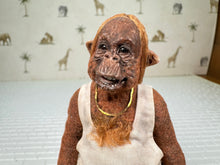 Load image into Gallery viewer, Dollhouse Miniature ~ Artisan Todd Krueger Construction Worker Oragutan Dressed Primate