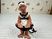 Load image into Gallery viewer, Dollhouse Miniature ~ Artisan Todd Krueger Monkey Maid Dressed Primate