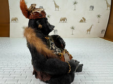 Load image into Gallery viewer, Dollhouse Miniature ~ Artisan Todd Krueger Leopard Print Gorilla Dressed Primate