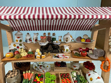 Load image into Gallery viewer, Dollhouse Miniature ~ Decorated Farmers Market Display Reutter Porcelain Germany