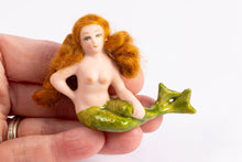 Load image into Gallery viewer, Porcelain Made Young Mermaid Doll