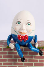 Load image into Gallery viewer, Handmade Porcelain Humpty Dumpty Doll with Brick Wall