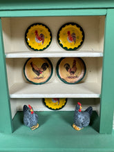 Load image into Gallery viewer, Dollhouse Miniature ~ Artisan Barbara Hill Handmade Decorated Chicken Cupboard