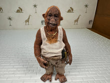 Load image into Gallery viewer, Dollhouse Miniature ~ Artisan Todd Krueger Construction Worker Oragutan Dressed Primate