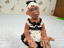 Load image into Gallery viewer, Dollhouse Miniature ~ Artisan Todd Krueger Monkey Maid Dressed Primate