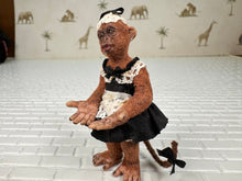 Load image into Gallery viewer, Dollhouse Miniature ~ Artisan Todd Krueger Monkey Maid Dressed Primate