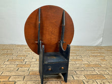Load image into Gallery viewer, Dollhouse Miniature ~ Artisan Barbara Vajnar - Bubba's Handmade Tilt Top Table With Drawer