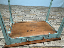 Load image into Gallery viewer, Dollhouse Miniature ~ Artisan Barbara Vajnar - Bubba's Signed Drawer Table (Small Crack in Wood Top)