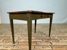 Load image into Gallery viewer, Dollhouse Miniature ~ Artisan Barbara Vajnar - Bubba's Handmade Signed Dark Green Drawer Table