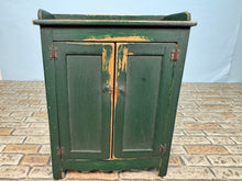 Load image into Gallery viewer, Dollhouse Miniature ~ Artisan Barbara Vajnar - Bubba's Handmade Distressed Dark Green Kitchen Pantry