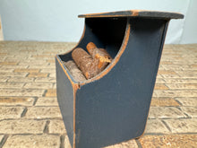 Load image into Gallery viewer, Dollhouse Miniature ~ Vintage Artisan Bearly Big Enough 2002 Signed OOAK Handpainted Firewood Chest